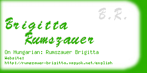 brigitta rumszauer business card